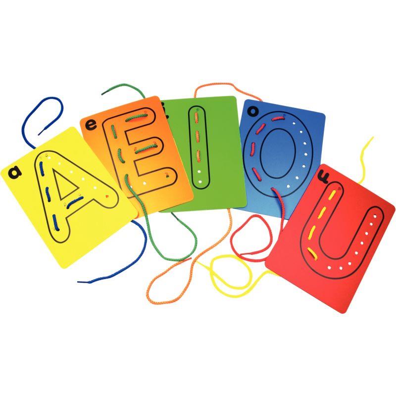 Image de  Valisette de 26 lettres à lacer en majuscule 