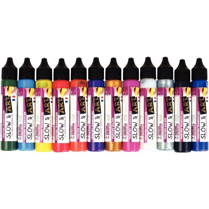 Image de  Lot de 12 crayons Slow & Art, coloris assortis 