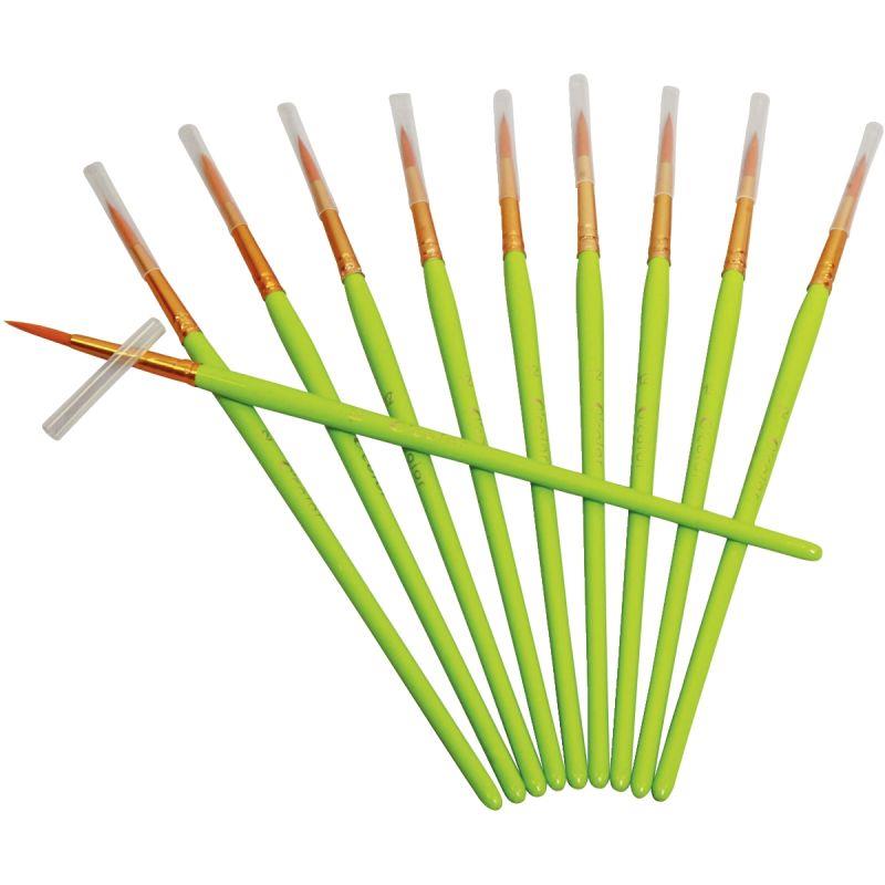 Image de  Sachet de 10 pinceaux synthétique ronds n°12 