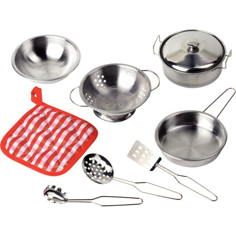 Image de  Batterie de cuisine en métal, 9 pièces 
