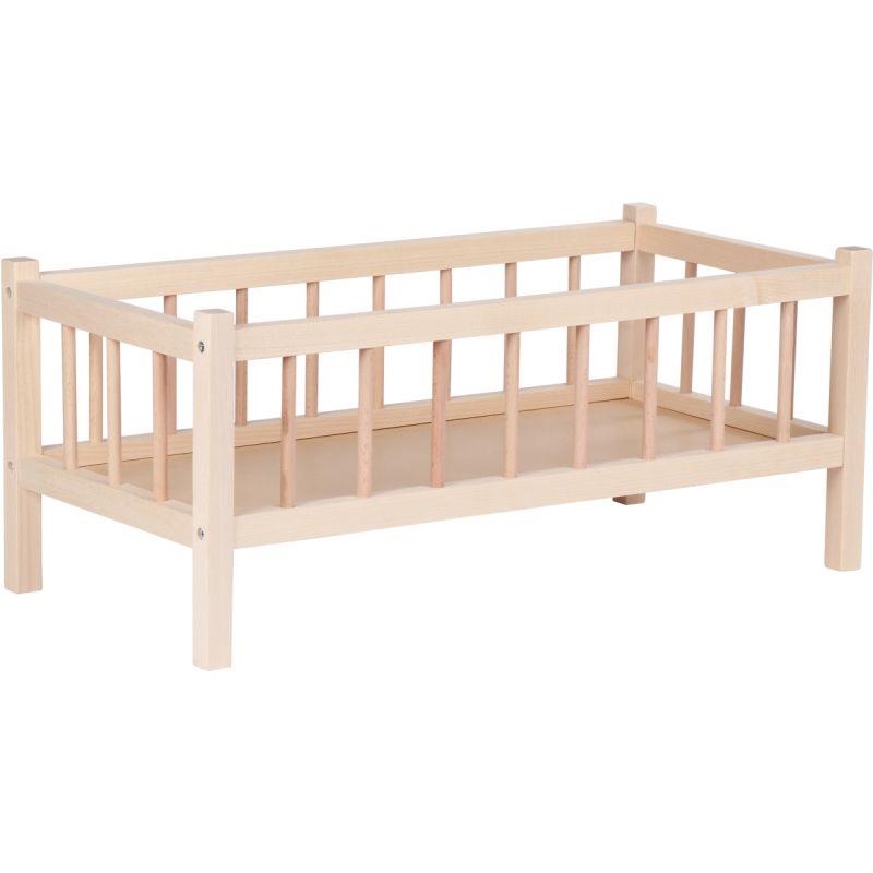 Image de  Lit à barreaux en bois pour poupées 
