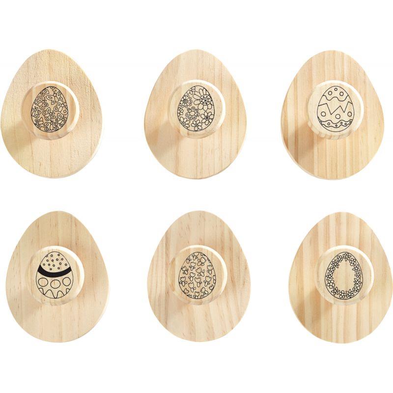 Image de  Lot de 6 méga tampons œufs de Pâques 