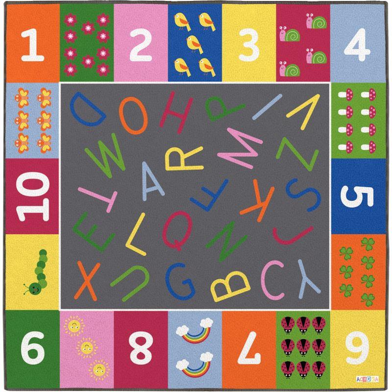 Image de  Tapis de regroupement 200x200cm les lettres et les chiffres 