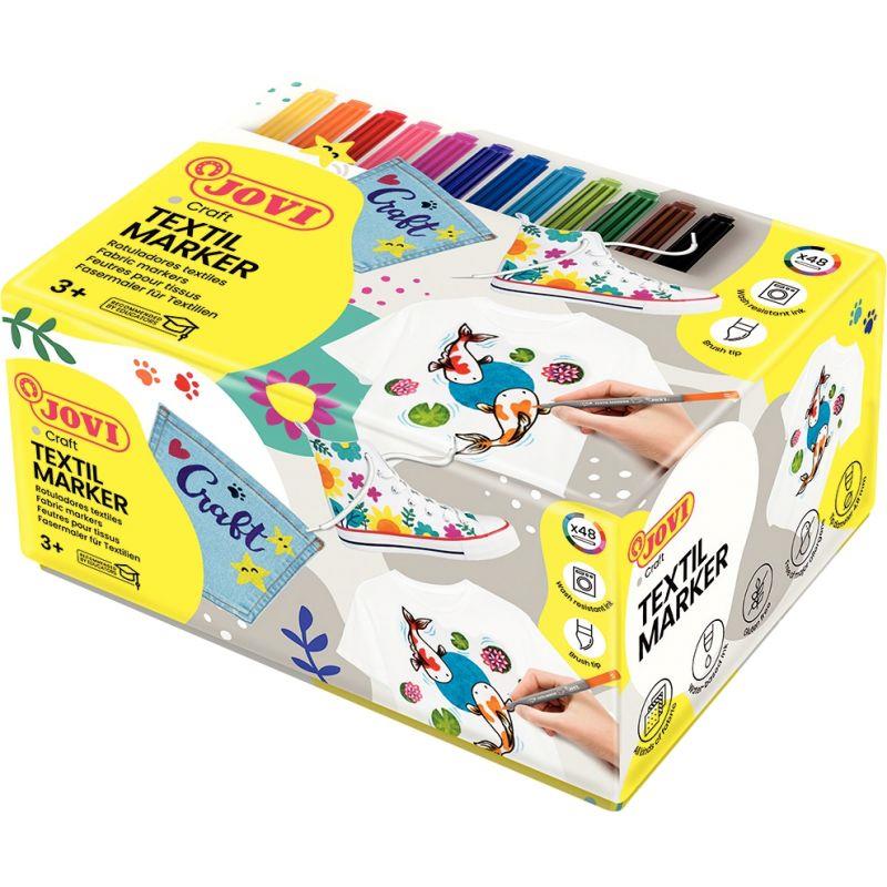 Image de  Classpack de 48 feutres textile assortis 