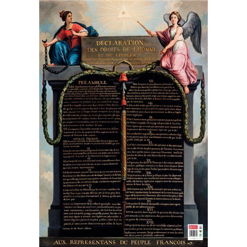 Image de  Poster en PVC 76x52 cm les droits de l''homme 