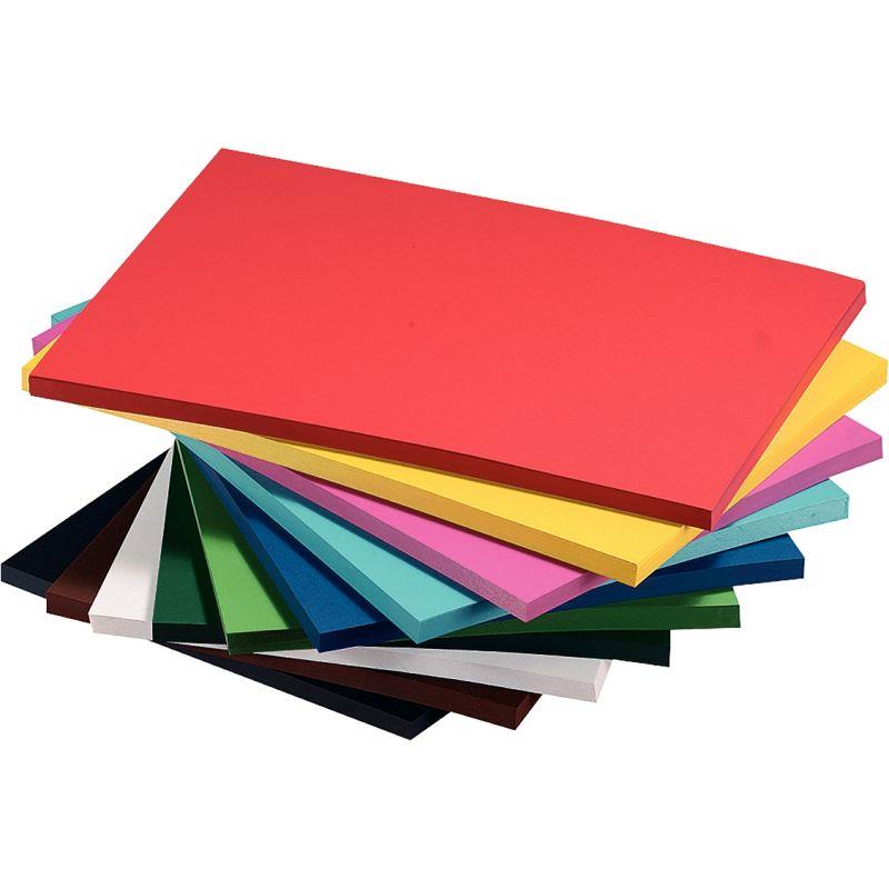 Image de  Ramette de 500 feuilles papier couleur 160g format A4 assortis 