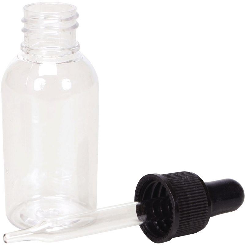 Image de  Lot de 5 Flacons compte-gouttes 30 ml vides en plastique + pipette en verre 