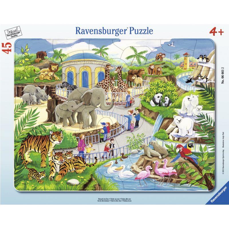 Image de  Puzzle à cadre 45 pièces, visite au zoo 