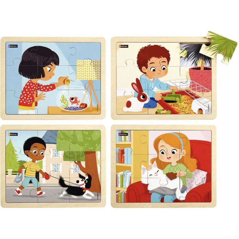 Image de  Lot de 4 puzzles, prendre soin 