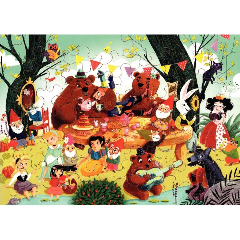 Image de  Puzzle en bois d''environ 50 pièces, il était une fois 