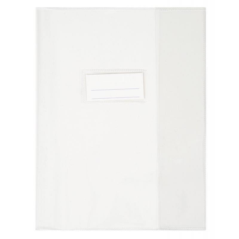 Image de  Paquet de 10 protèges-cahier épaisseur 21/100ème 17x22cm PVC cristal incolore 