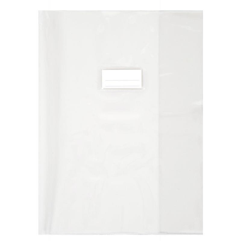 Image de  Paquet de 10 protège-cahiers 24x32 cm, PVC 21/100ème cristal incolore 