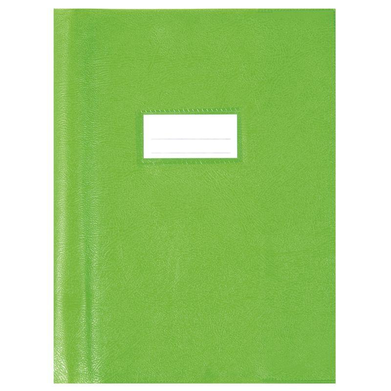 Image de  Paquet de 10 protèges-cahier luxe opaque avec rabats épaisseur 22/100ème 17x22 cm PVC cristal vert 