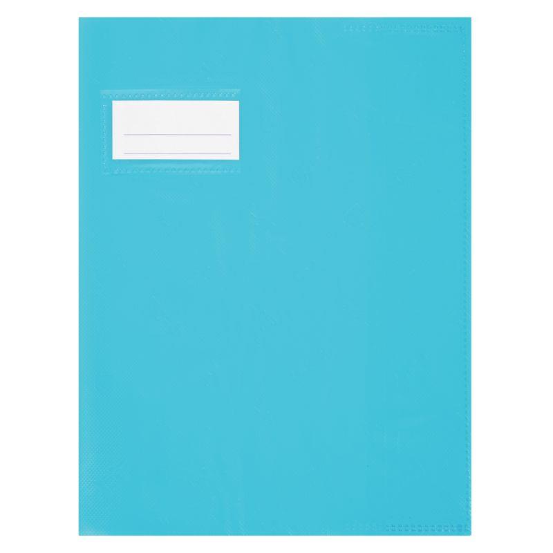 Image de  Paquet de 10 protèges-cahier épaisseur 21/100ème 17x22 cm PVC coloris bleu clair 
