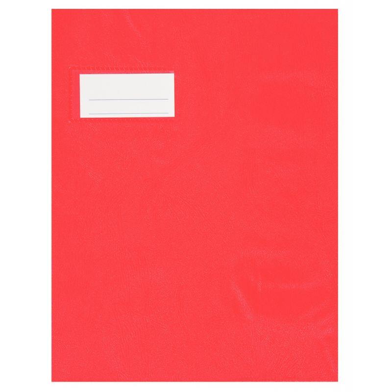 Image de  Paquet de 10 protèges-cahier épaisseur 21/100ème 17x22 cm PVC coloris rouge 