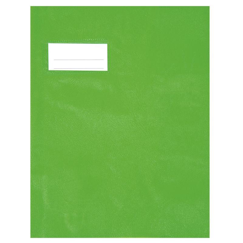 Image de  Paquet de 10 protèges-cahier épaisseur 21/100ème 17x22 cm PVC coloris vert 