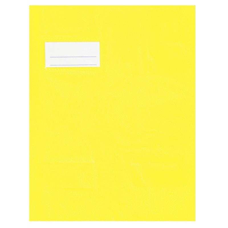 Image de  Paquet de 10 protèges-cahier épaisseur 21/100ème 17x22 cm PVC coloris jaune 