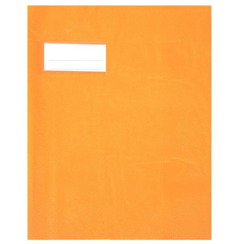 Image de  Paquet de 10 protèges-cahier épaisseur 21/100ème 17x22 cm PVC coloris orange 