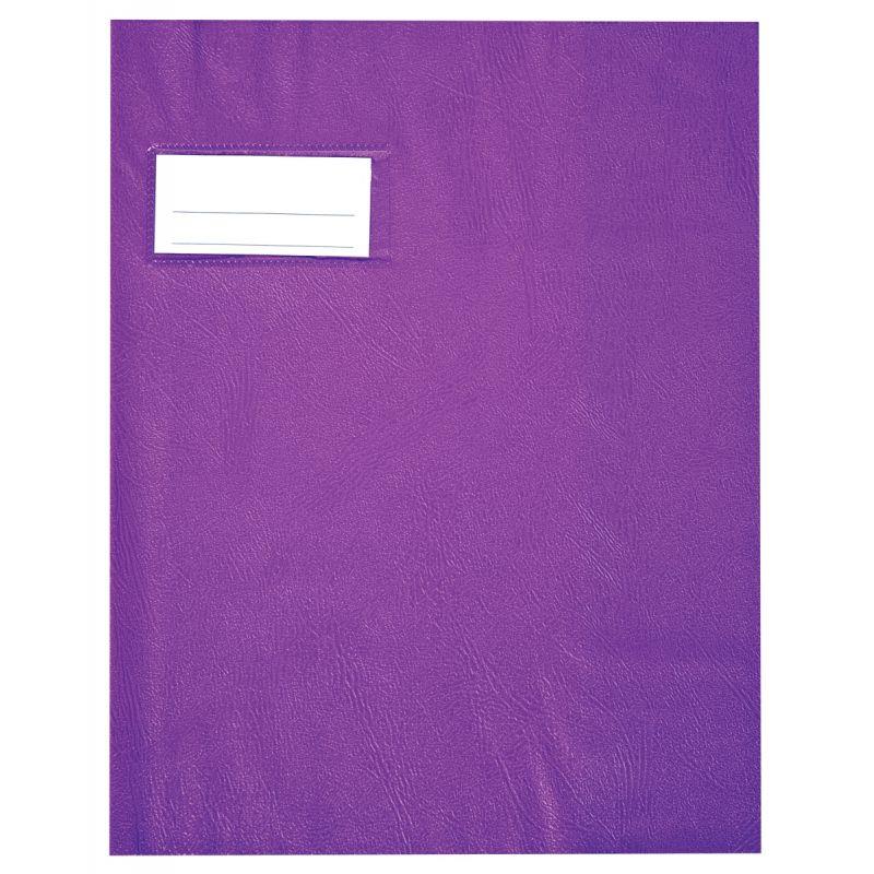 Image de  Paquet de 10 protèges-cahier épaisseur 21/100ème 17x22 cm PVC coloris violet 