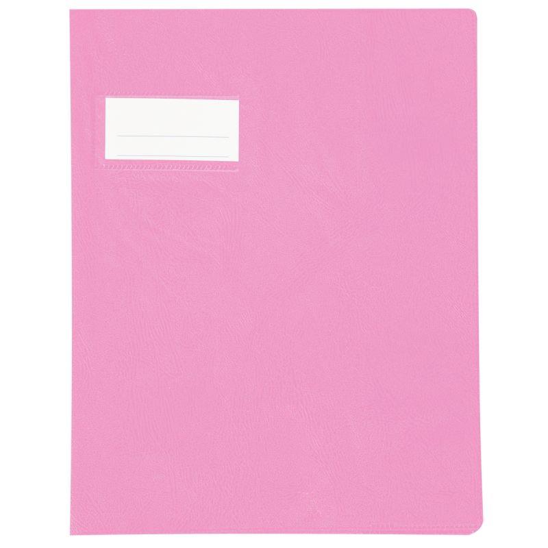 Image de  Paquet de 10 protèges-cahier épaisseur 21/100ème 17x22 cm PVC coloris rose 