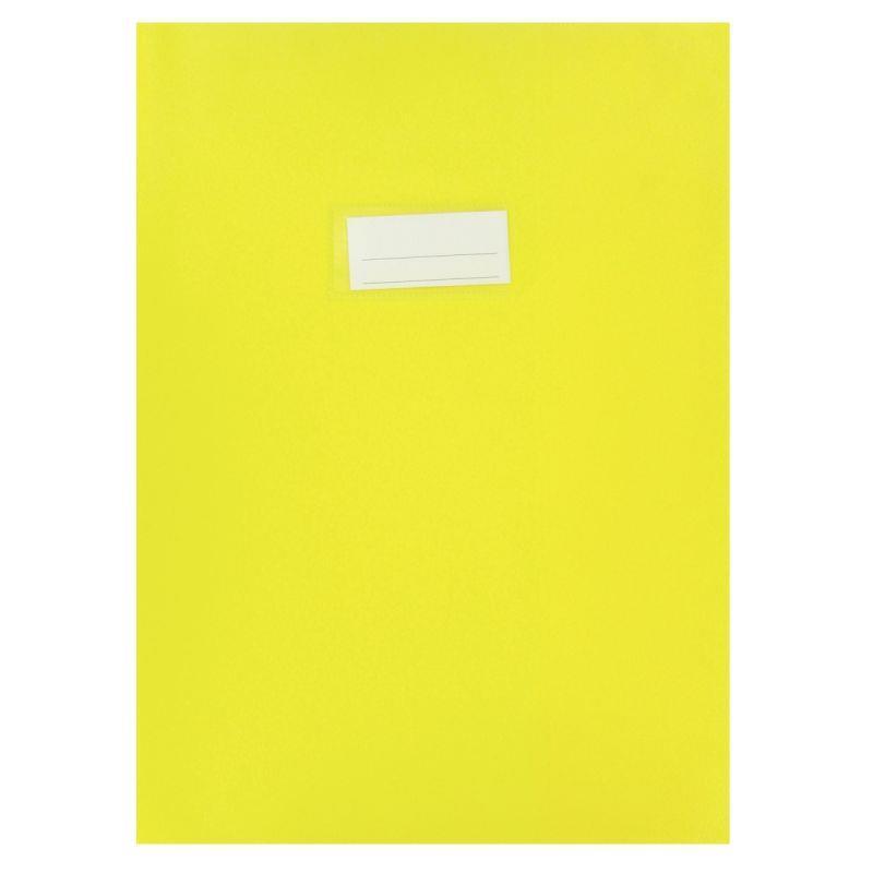 Image de  Paquet de 10 protèges-cahier épaisseur 21/100ème 21x29,7cm PVC coloris jaune 
