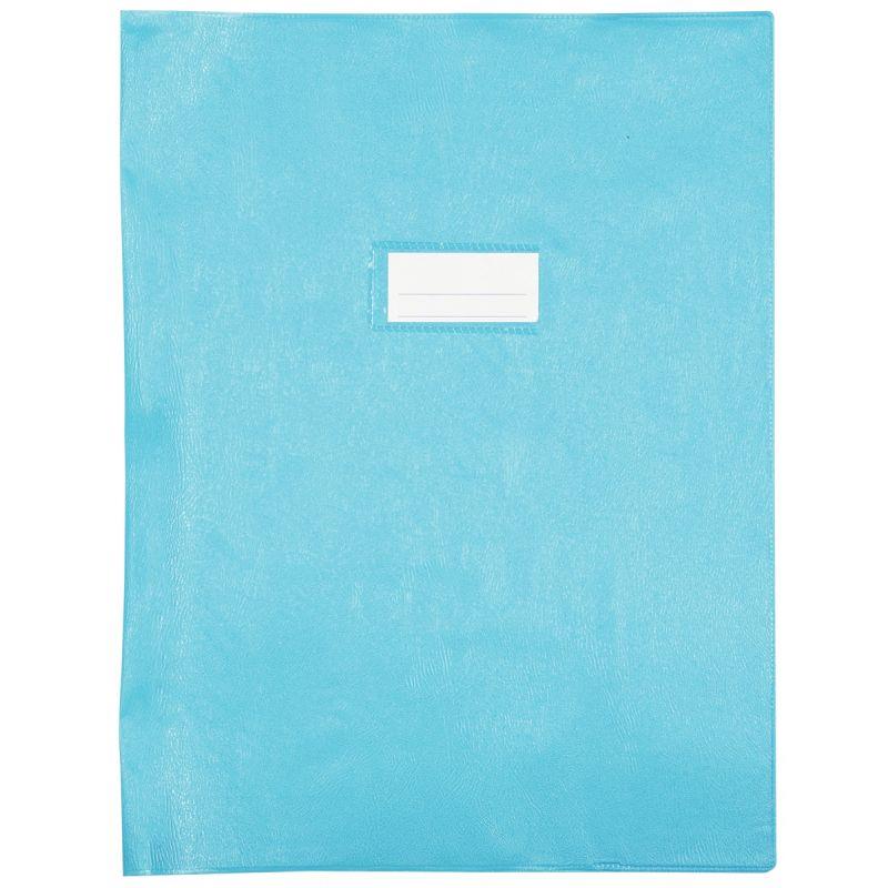 Image de  Paquet de 10 protèges-cahier épaisseur 21/100ème 24x32cm PVC coloris bleu clair 