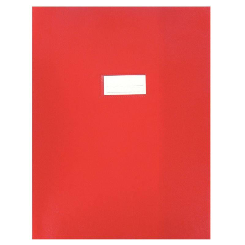 Image de  Paquet de 10 protèges-cahier épaisseur 21/100ème 24x32cm PVC coloris rouge 