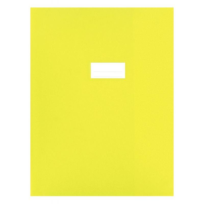 Image de  Paquet de 10 protèges-cahier épaisseur 21/100ème 24x32cm PVC coloris jaune 