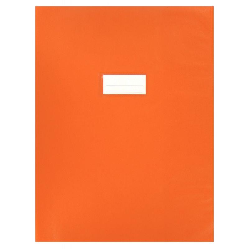 Image de  Paquet de 10 protèges-cahier épaisseur 21/100ème 24x32cm PVC coloris orange 