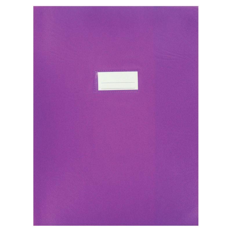 Image de  Paquet de 10 protèges-cahier épaisseur 21/100ème 24x32cm PVC coloris violet 