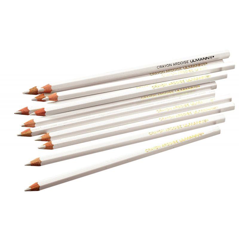 Image de  Pochette de douze crayons d''ardoise enrobés de bois 