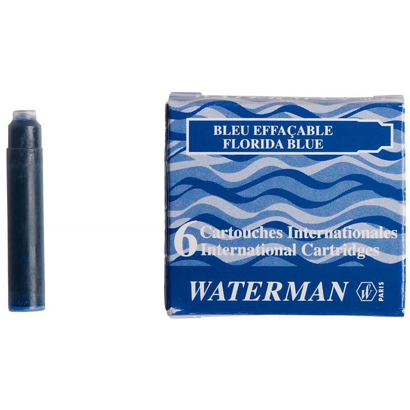 Image de  Étui de 6 mini cartouches Waterman bleues 
