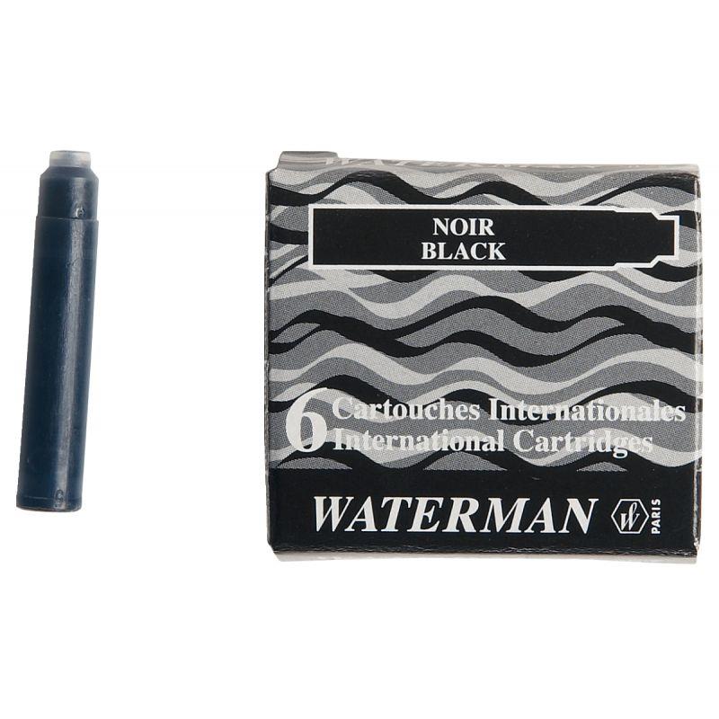 Image de  Étui de 6 mini cartouches Waterman noires 