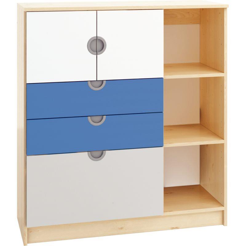 Image de  Etagère 3 cases + 2 portes + 3 tiroirs 