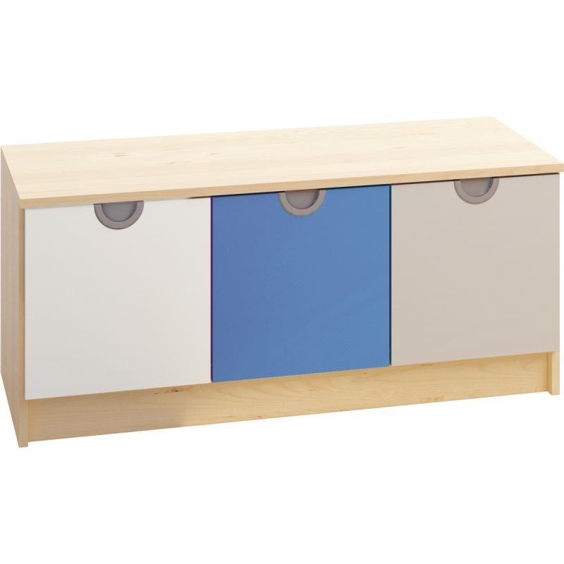 Image de  Banc 3 tiroirs 114x49x40cm CUBO 