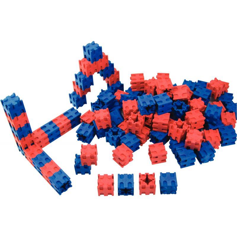 Image de  Carton de 100 cubes encastrables 2 couleurs assorties 