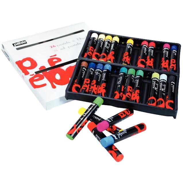 Image de  Boîte de 24 pastels Ara assortis 