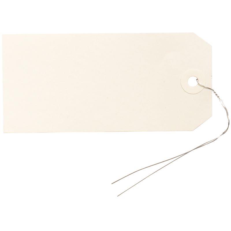 Image de  Boite de 1000 étiquettes américaines avec fil de fer 120x57mm 