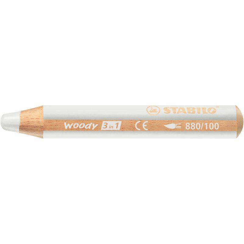 Image de  Crayon de couleur Woody blanc 