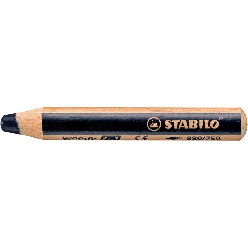 Image de  Crayon de couleur Woody noir 