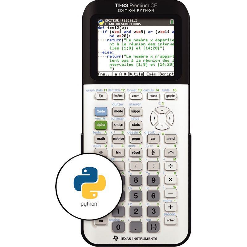 Image de  Machine à calculer graphique Texas Instruments TI83 Premium CE Edition Python 