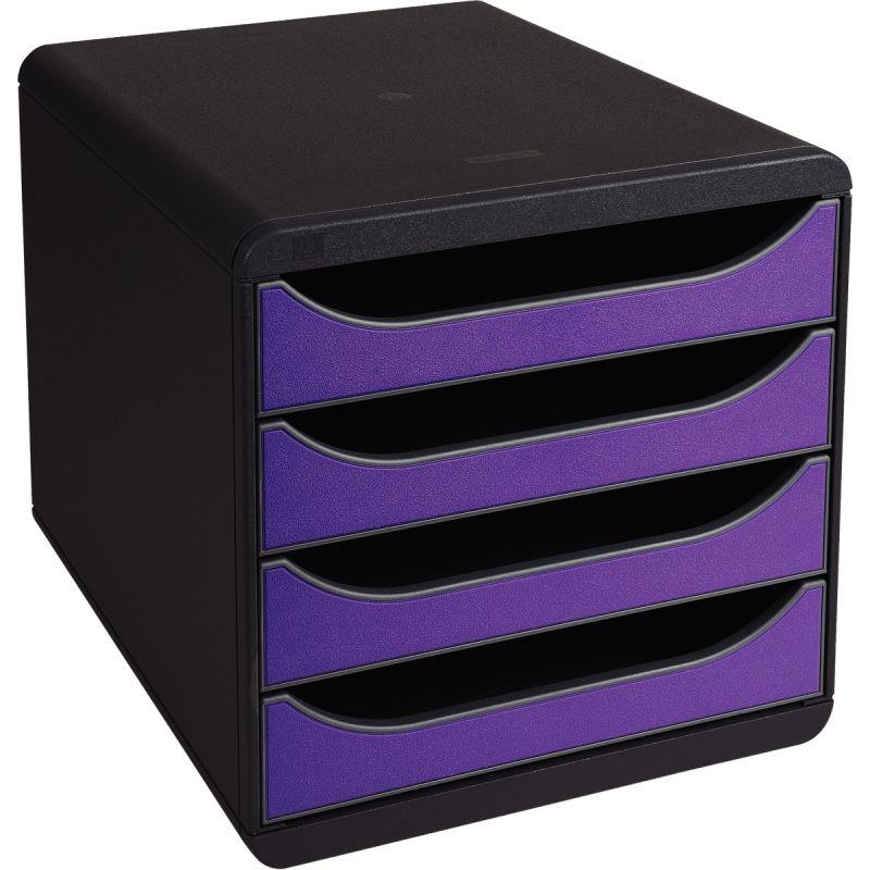 Image de  Module 4 tiroirs BIGBOX noir/violet 