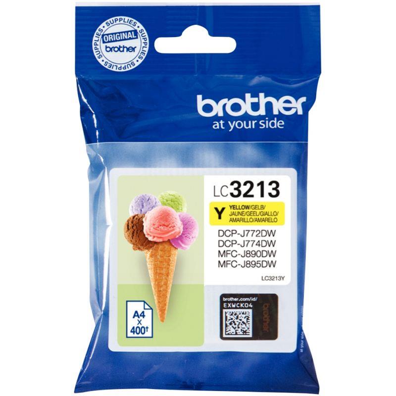Image de  Brother GLACE cartouche jet d''encre jaune haute capacité authentique (LC3213Y ) 