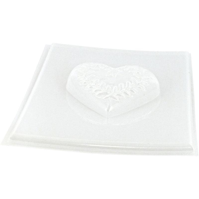 Image de  Lot de 3 moules pour savon forme coeur 