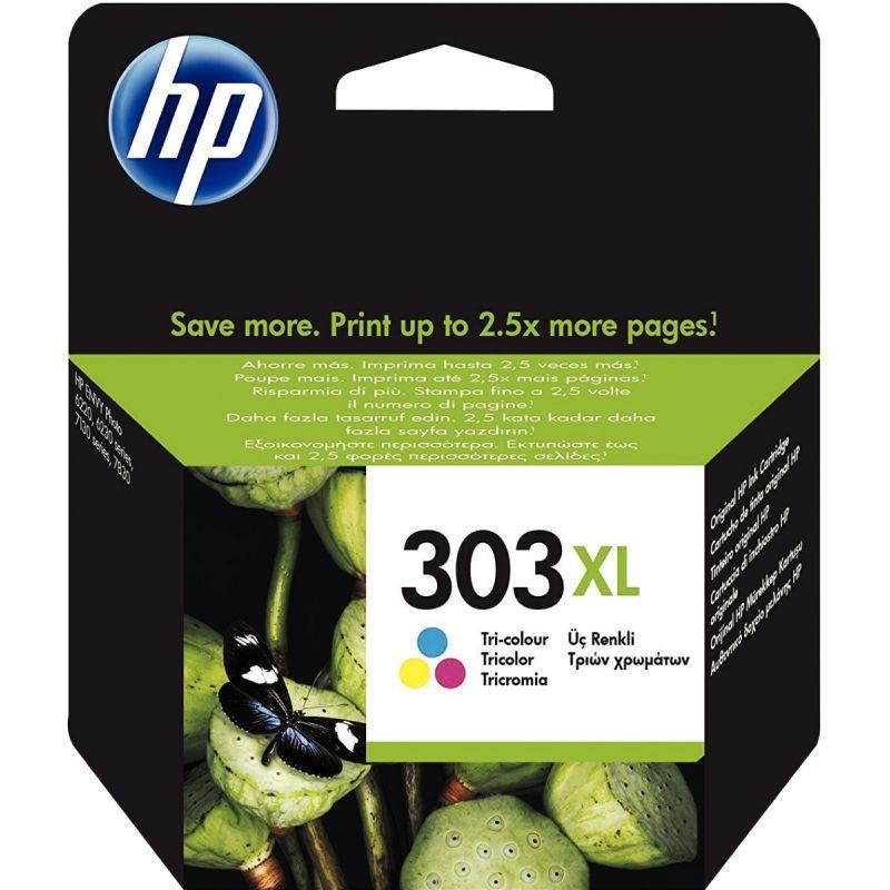 Image de  HP 303XL cartouche d''encre trois couleurs grande capacité authentique (T6N03AE) 
