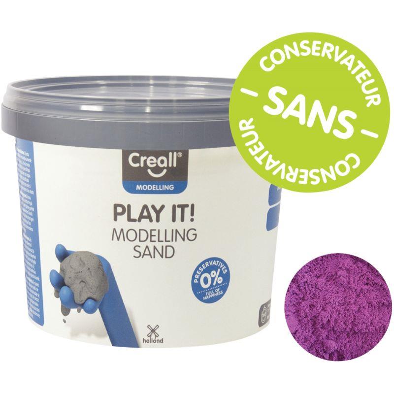 Image de  Seau de 750 grammes de sable magique coloris violet 