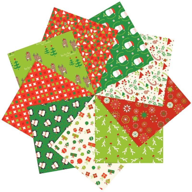 Image de  Pochette de 60 feuilles Origami Noël format 20 x 20 cm 