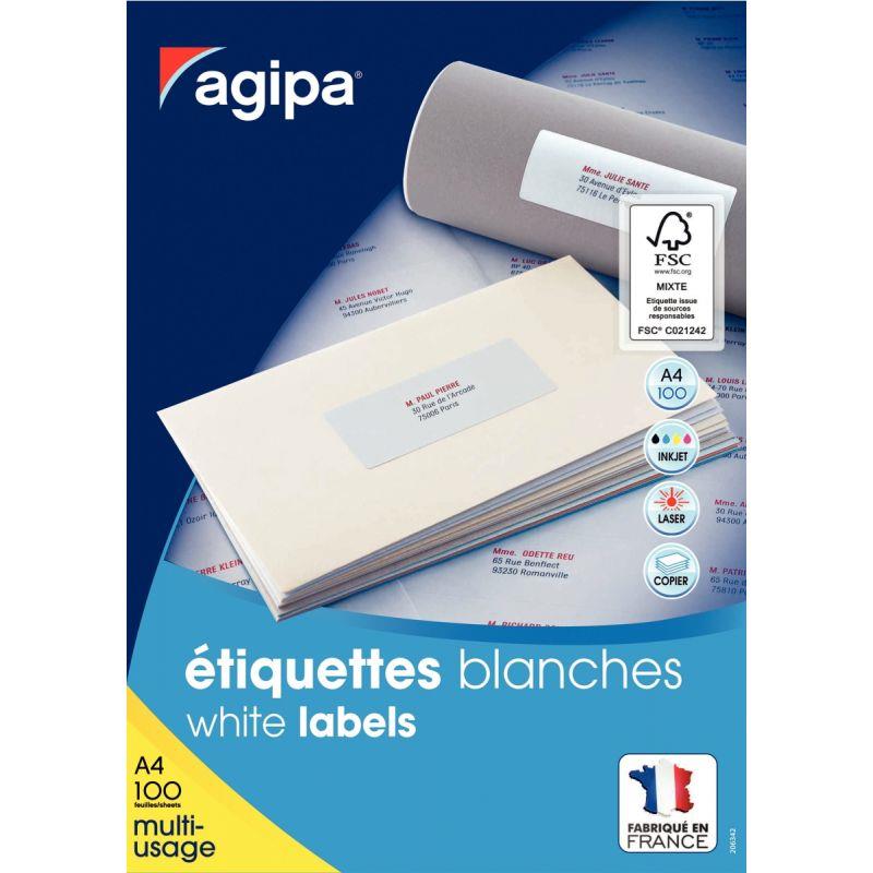 Image de  Boîte de 200 étiquettes multi-usages blanches 210x148,5mm 