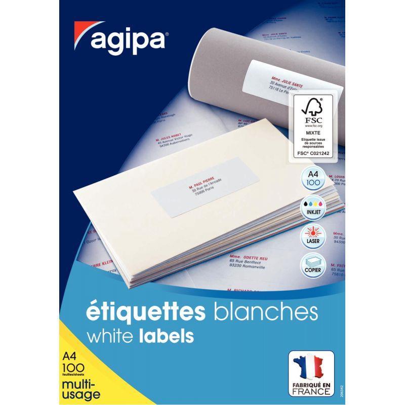 Image de  Boîte de 2100 étiquettes multi-usages blanches 70x42mm 