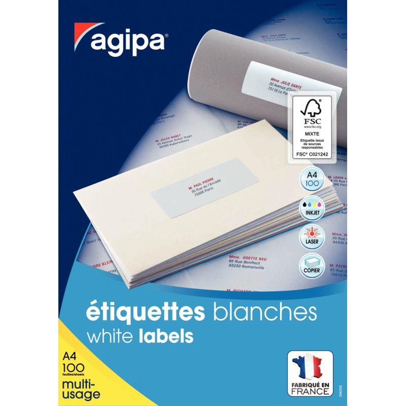 Image de  Boîte de 6500 étiquettes multi-usages blanches 38x21,2mm 